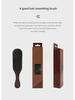 Beech Wood Men's Curly Wave Shampoo Brush and Large Curved Beard Comb