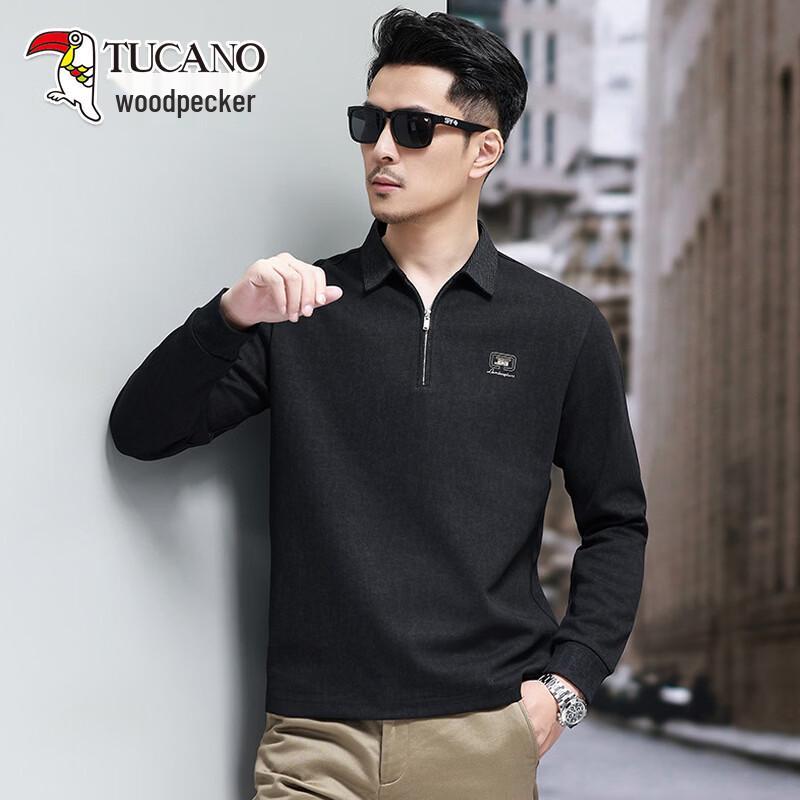 

TUCANO Men s Half-Zip Lapel Sweatshirt XL