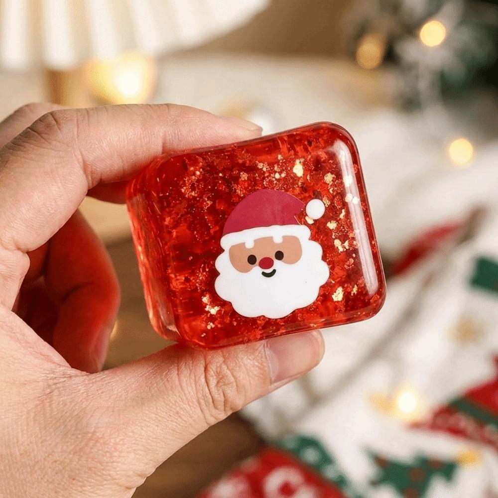 Slow Rebound Christmas Cube Squeeze Toy Lightweight Squeeze Fidget Toy For Office Workers