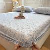 100% Cotton Fitted Sheet Protector Mattress Anti-Slip Bed Cover Modern Minimalist Style 90x190cm To 200x220cm