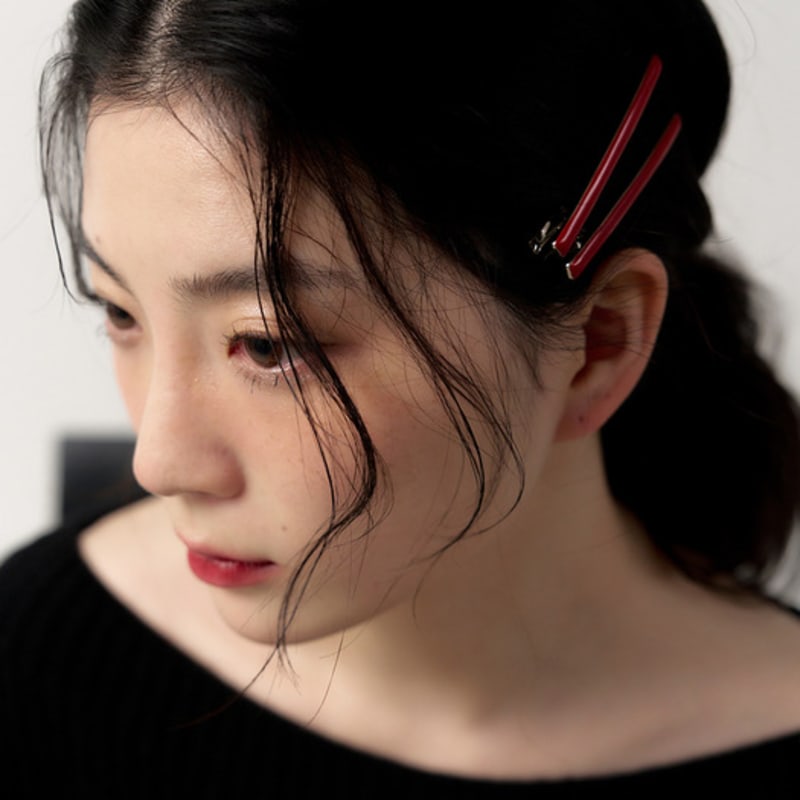 Geegee [1+1] Color Line Hair Pin (3color)