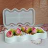 Innovative Silicone Tray Mold Epoxy Resin Aquas Ripple Shaped Jewelry Display Plate Mould Plaster Cement Tableware Mold