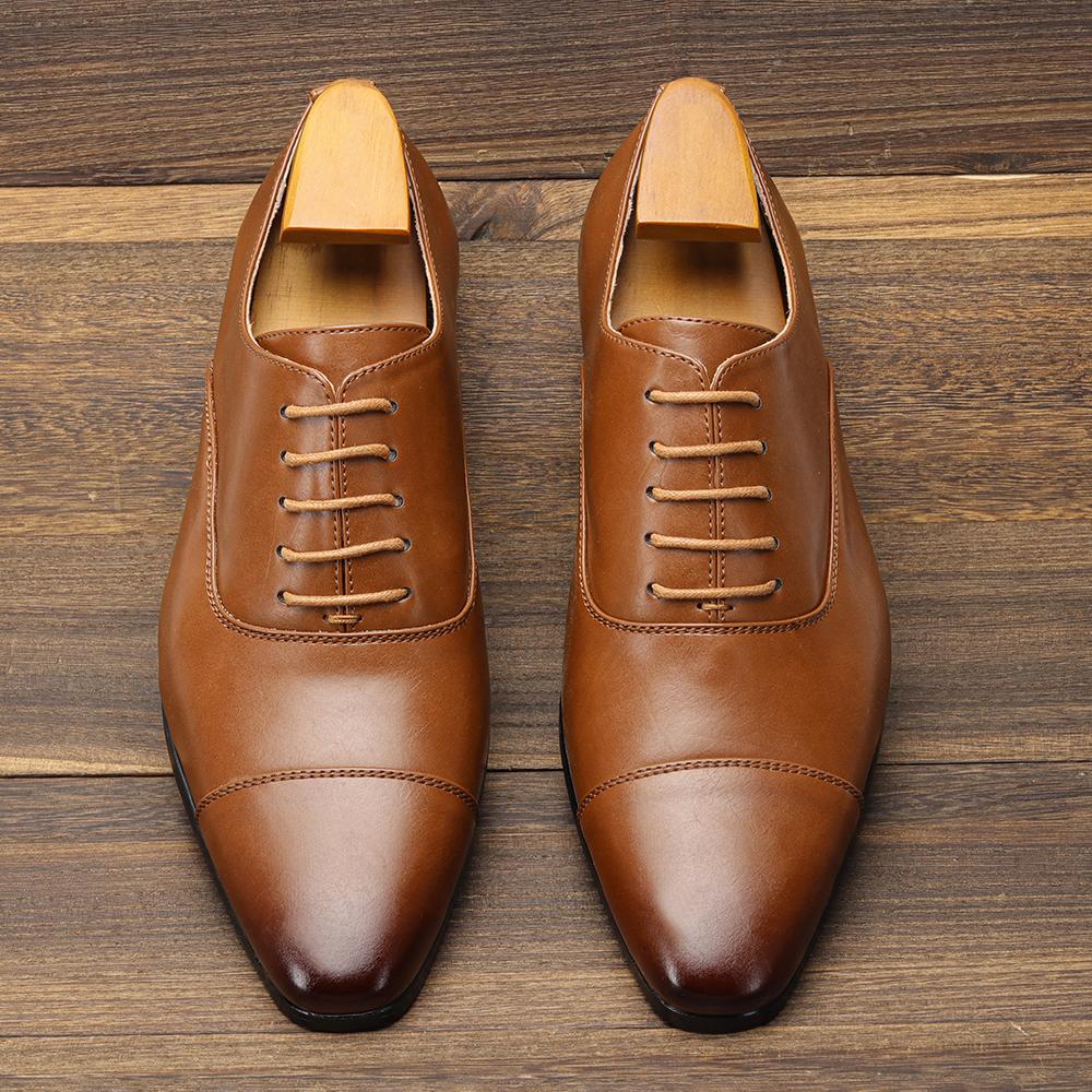 Comfortable Dress Shoes Men, Fashionable Oxford Gentlemen's Social Men's Shoe