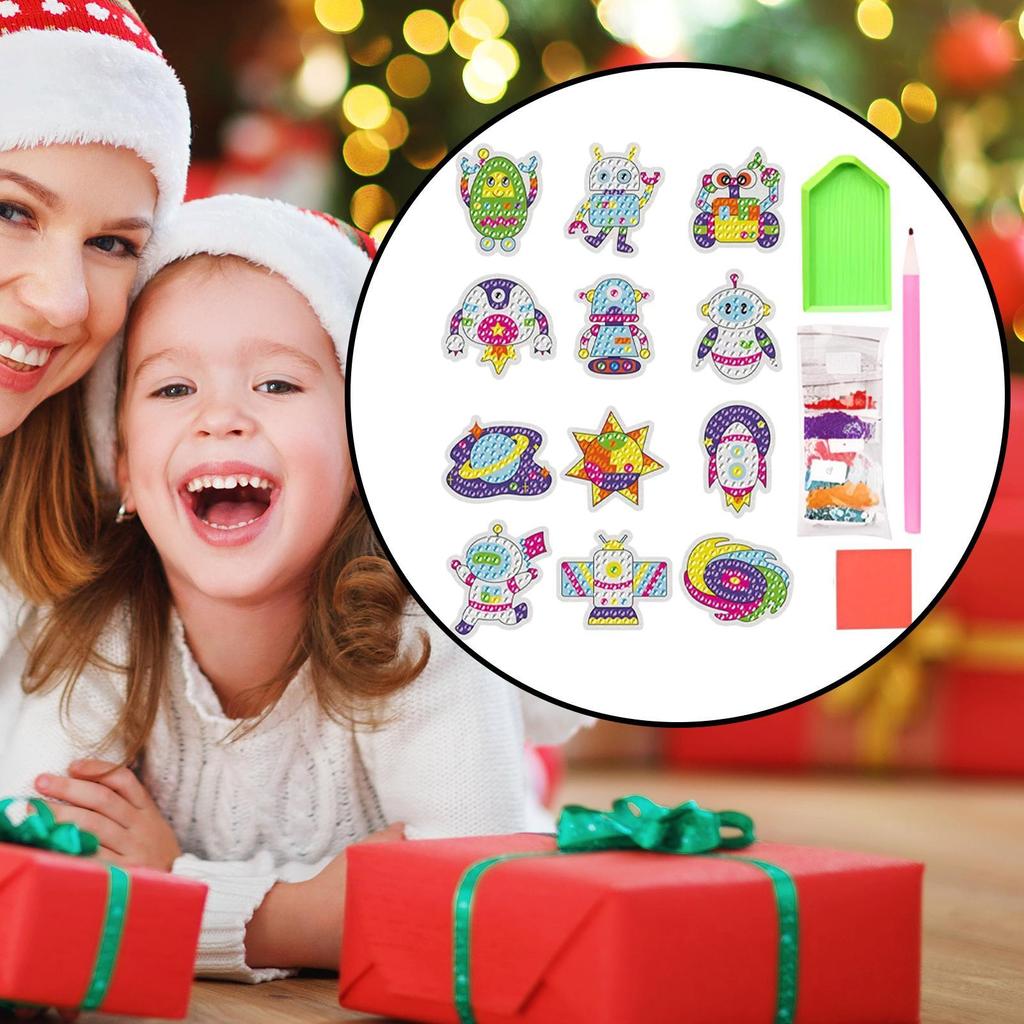 Gem Painting Creative Gem Art Paint By Number Kits Toys Crafts Accessories Arts Mosaic For Beginners Kids Girls Boys Party