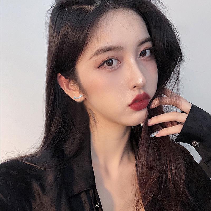 Lindon Kolczyki ze stopu miedzi z cyrkoniami Kolczyki wiszące dla kobiet Prezenty weselne