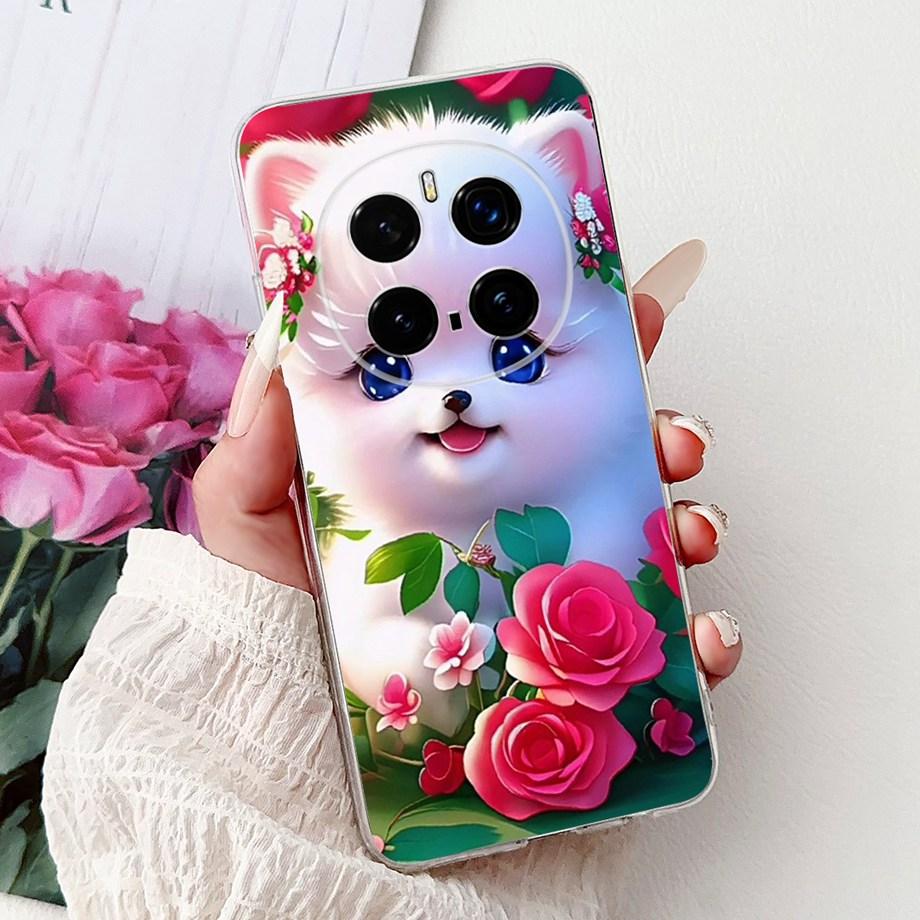 For Honor Magic 7 Pro Phone Case Magic7 Magic 6 Lite 5 Lite Back Cover Girly Fashion Flower Butterfly Paintong Soft TPU Bumper