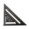 Imported British Imperial 7/12 Inch Metric Aluminum Black Anodized Woodworking Triangle Ruler: 90° & 45° Angles