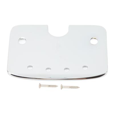 Guitar 4 String Tailpiece Metal Silver Sturdy 4 String Cigar Box Guitar Part with 2 Screws