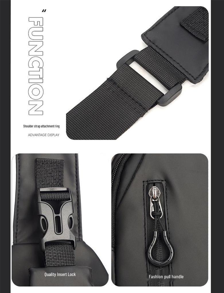 Korean Style Men's Trendy Crossbody One-Shoulder Sports Backpack