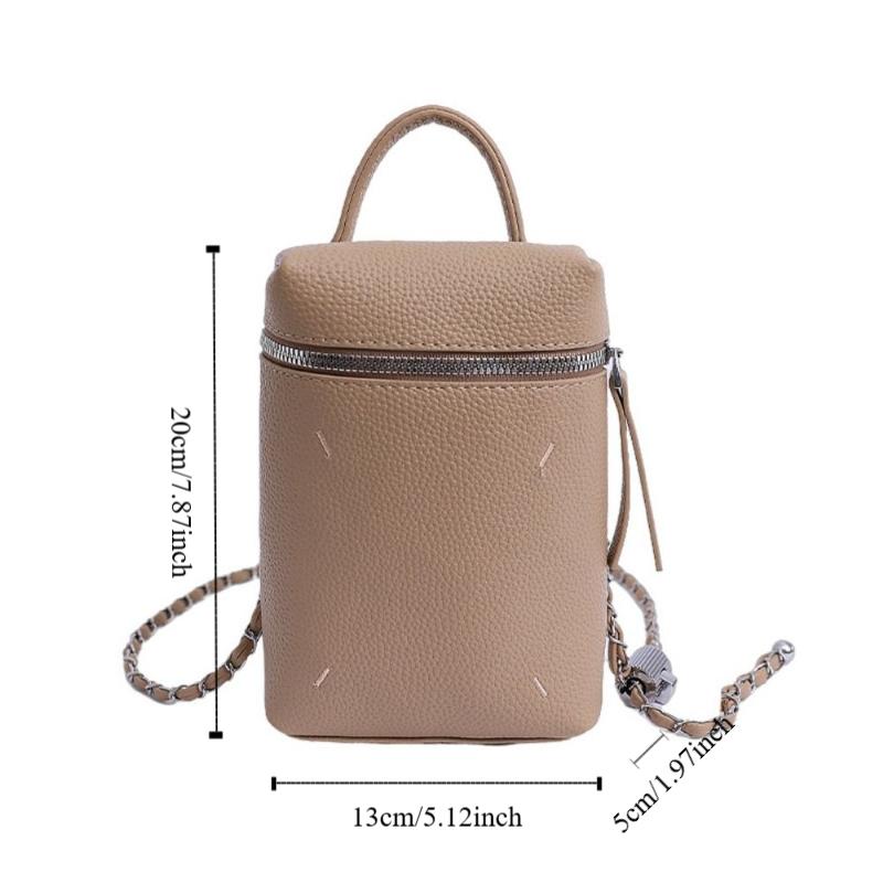 Small Leather Square Bag Korean Women’s Handbag Fashion Single Shoulder Bag  Lady