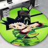 1 Stück Anime Cartoon Design Runder Teppich - Bürostuhlmatte, Rutschfester Teppich für Heimdekoration, Wohnzimmer, Schlafzimmer, Spielzimmer & Wohnheim (Falken).W038