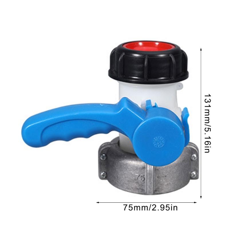 Industrial 1000L Container Valves DN50 Design High Flows Efficiency Universal IBC Ton Barrels Valves for Liquid Storage