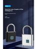 Smart Outdoor Fingerprint Padlock, Waterproof and Rust-proof. Electronic, Anti-theft, Password Lock for Doors, Cabinets.