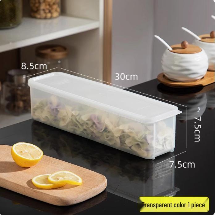 Rectangular Food-Grade Sealed Storage Box with Lid for Cereal and Noodles