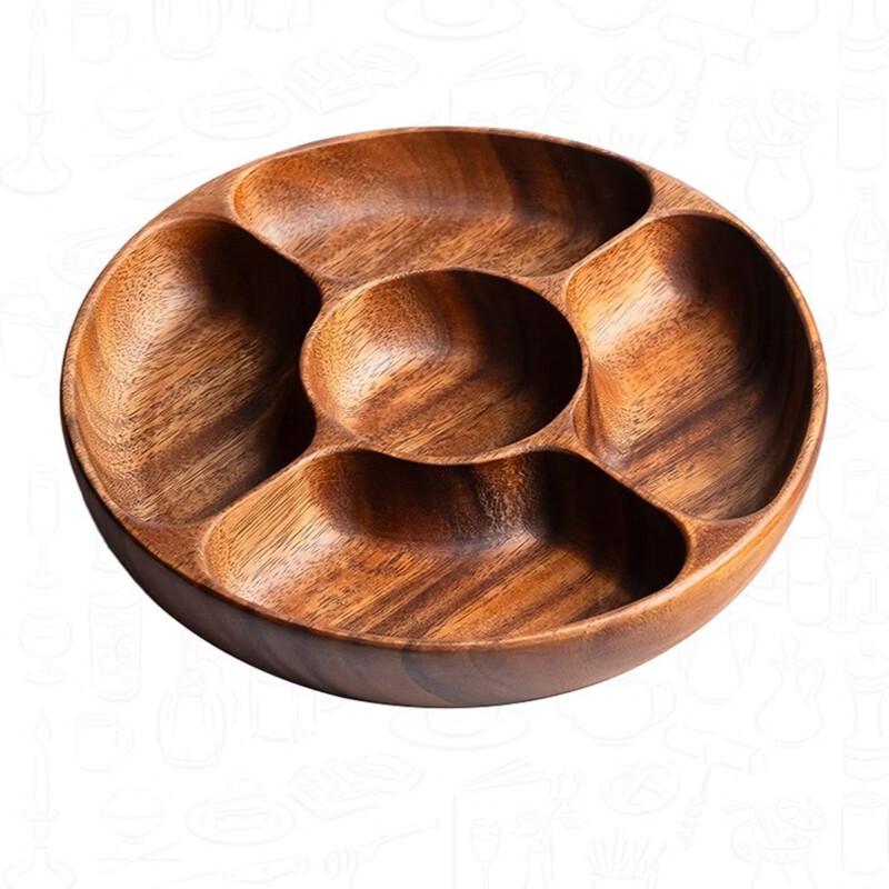 Ruhan Wooden Divided Kids' Plate