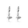 Stilvolle Damen-Legierungs-Schmetterlingsohrringe Trendiges Geometrisches Design in Gold und Silber
