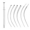 Kit Applicatori per Gioielli per il Corpo per Orecchio Naso Labbra Include Perni Filettati Senza Filettatura Accessori per Piercing in Acciaio Inossidabile