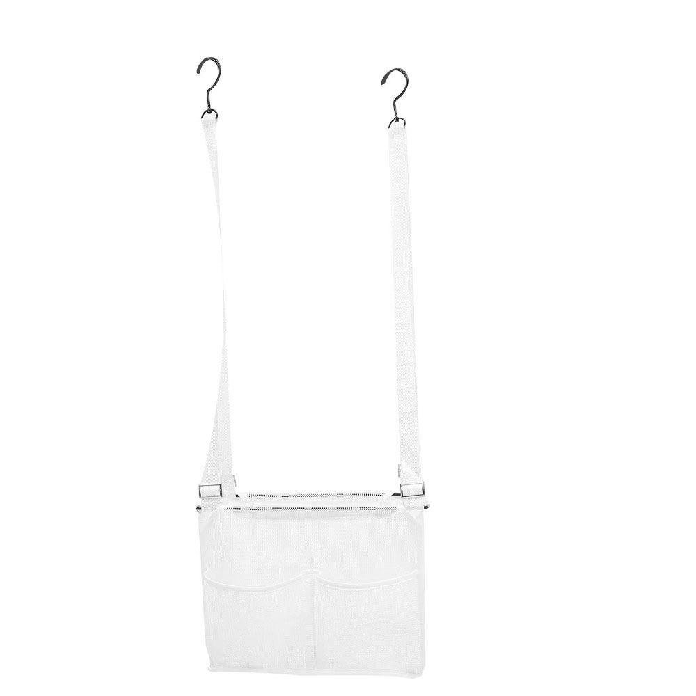 Adjustable Shower Tools Organizer with Hooks Shower Draining Rack Toiletry Storage Basket  Travel