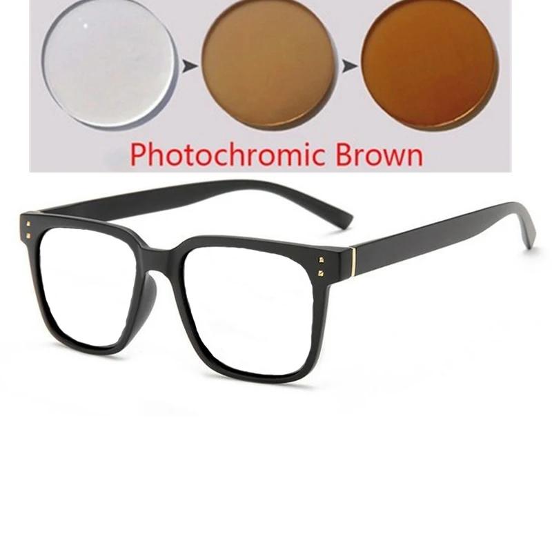 

0 -0.5 -0.75 To -6.0 Colorful Minus Lens Square Prescription Men Fashion Anti-Uv Myopic Sun Glasses For Women 0