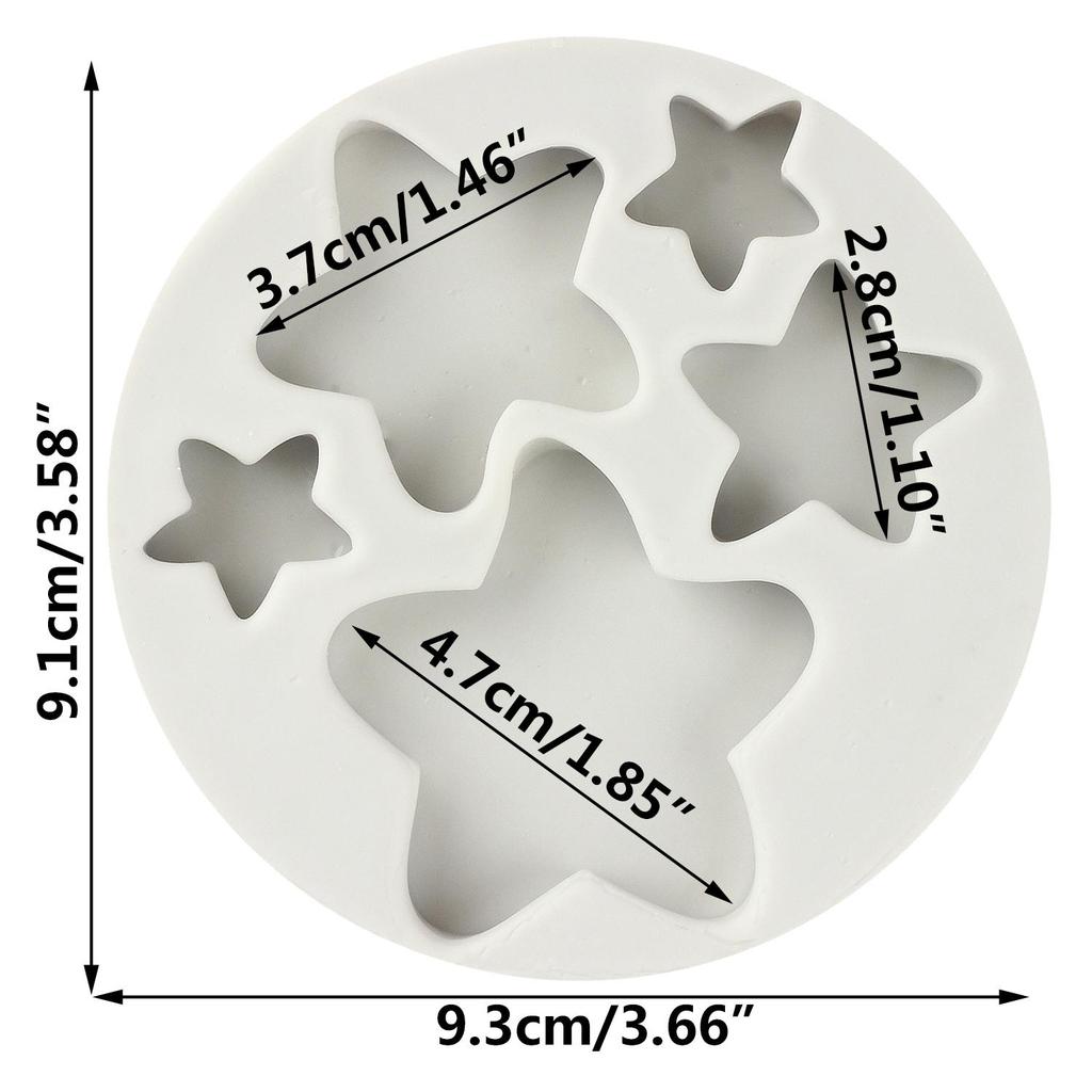 Heart Silicone Mold Love Heart Star Moon Fondant Molds Cake Decorating Tools Theme Cake Dessert Decorated Chocolate Candy Mold