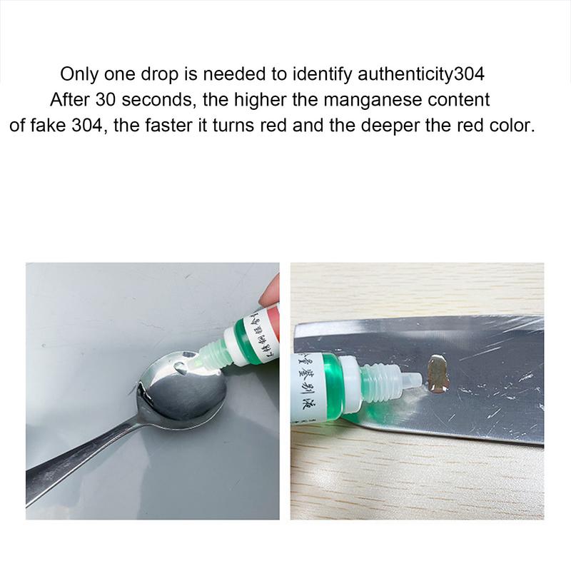 Stainless Steel Tester Liquid 12ml Portable Test Agent Home Improvement Tools For Stainless Steel Procurement Marketing