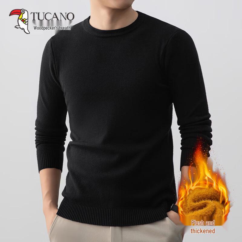 

Tucano Мужской свитер с круглым вырезом и плюшевой подкладкой 3XL