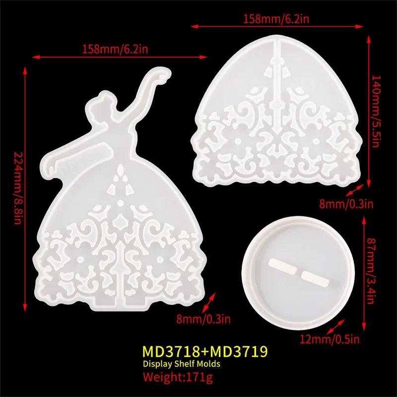

Dancing Girl Silicone Mold for Epoxy Resin Crafts Jewelry Making Creative Resin Casting Molds