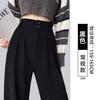 Corduroy suit pants women's autumn and winter new velvet coffee color casual and thin large size loose wide-leg pants