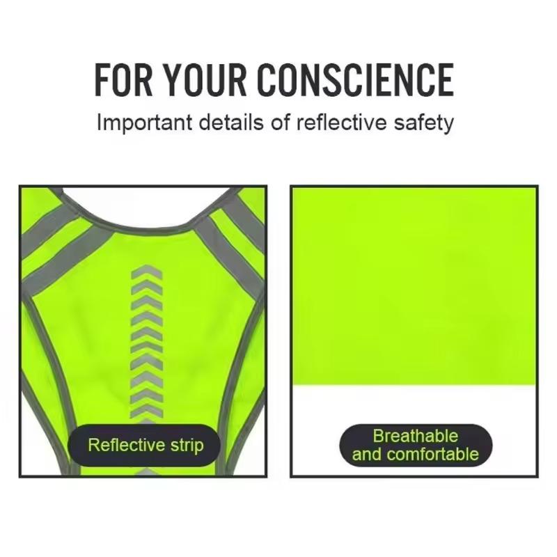 Running Lightweight Vest for Biking Adjustable Safety Vests Outdoor Night Walking Safety Straps Waterproof Gear