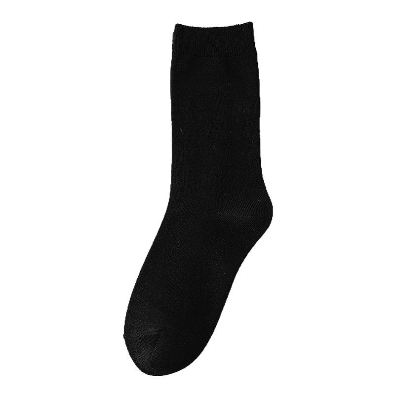 Wool and Silk Socks for Women in Autumn, Light and Warm Mid-calf Socks, Antibacterial and Deodorizing Long Calf Pile Socks
