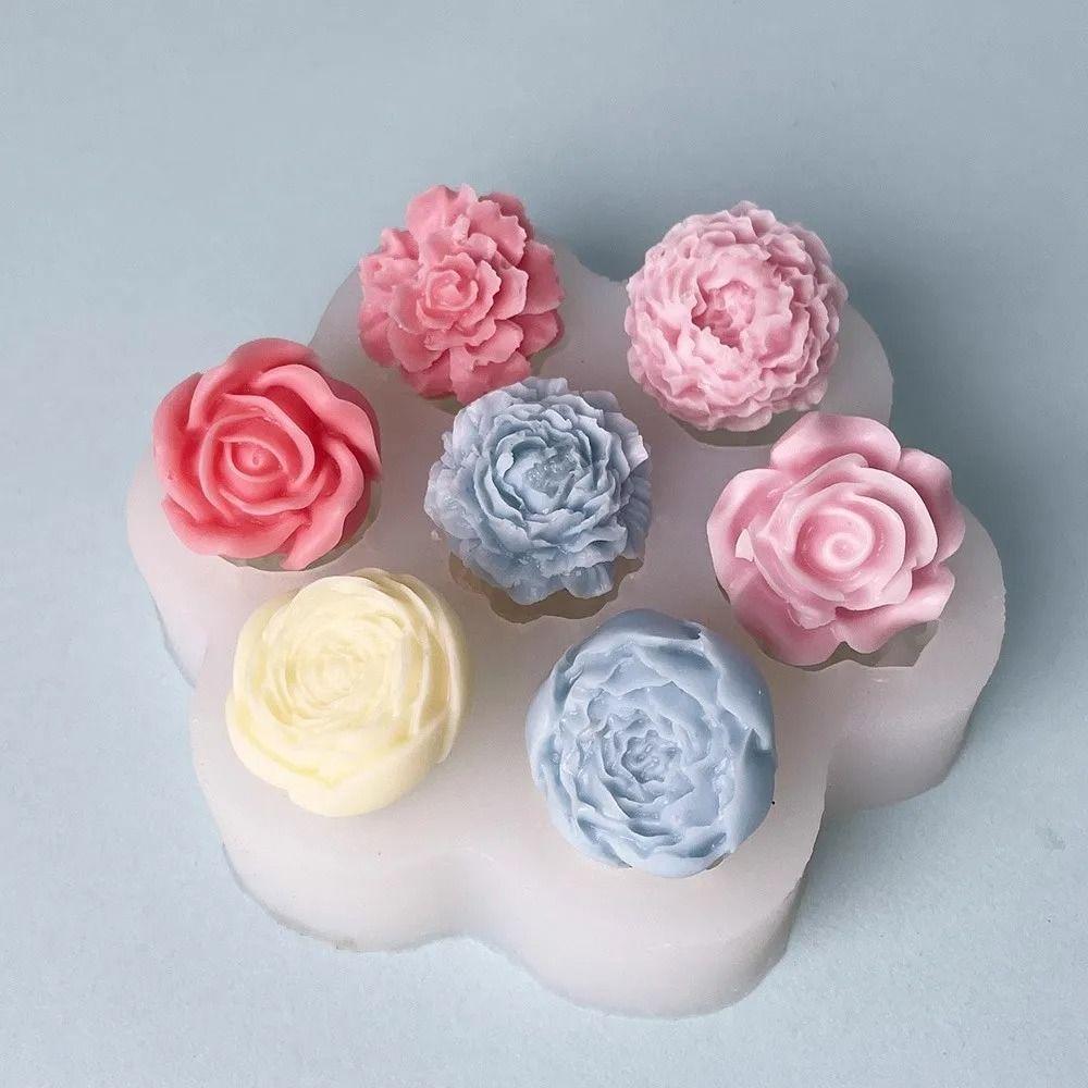Flower Shape 3D Rose Cake Mold Heat-resistant Dessert Decorating Tools  Chocolate Making