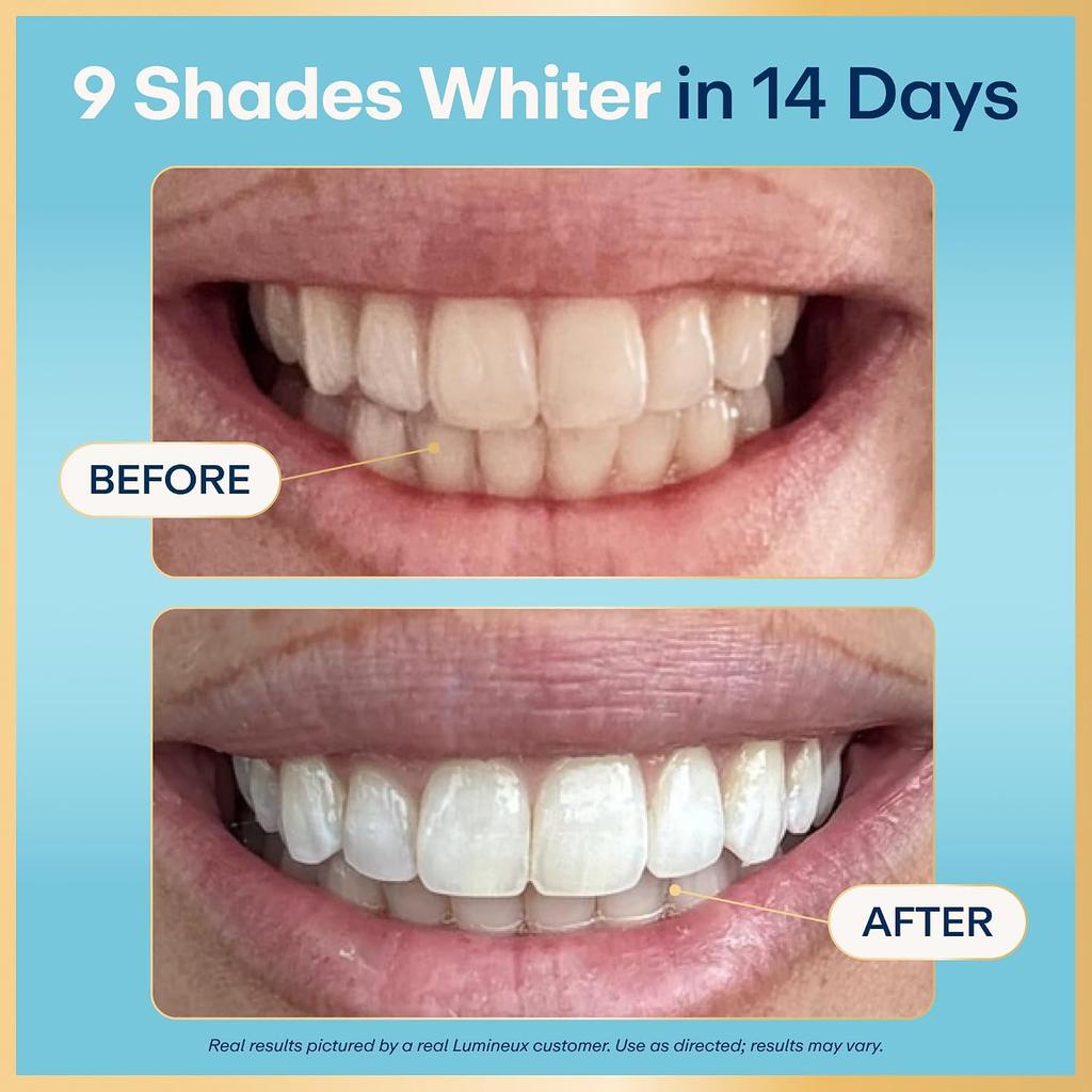 Lumineux Oral Essentials, Certified Non-Toxic Whitening Strips, 18 Strips / 9 Treatments