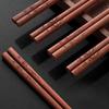 The Carved Natural Red Sandalwood Chopsticks Symbolize High-quality Solid Wood Chopsticks Without Paint or Wax