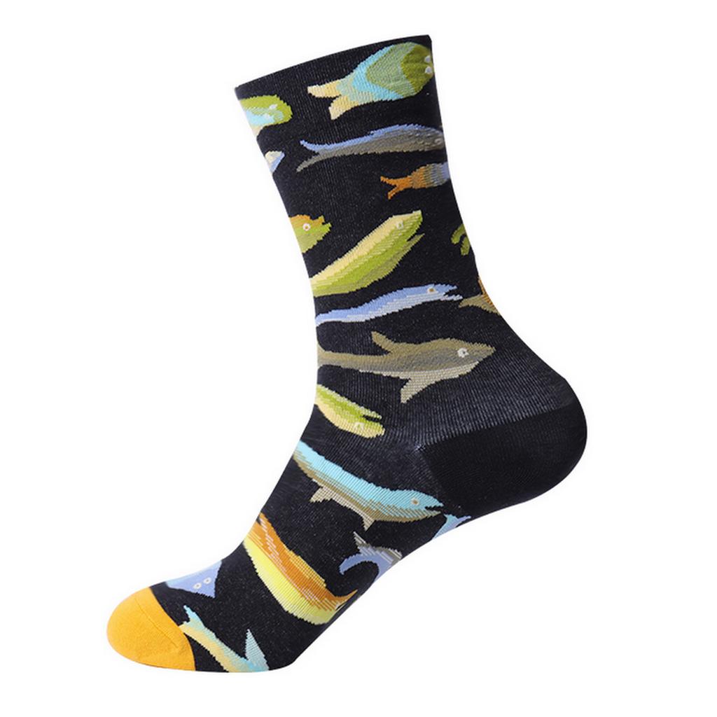 Hot Selling Colorful Funny Novelty Socks Men Women's Art Painting Printing Crew Socks Autumn and Winter Cotton Sports Socks