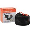Hanlu HK310 Outdoor 2-3 Person Picnic Cookware Set with Teapot