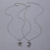 Stylish Star and Moon Friendship Pendant Necklaces Set of 2 Women Teens Girls Best Friend Jewelry Statement Pieces