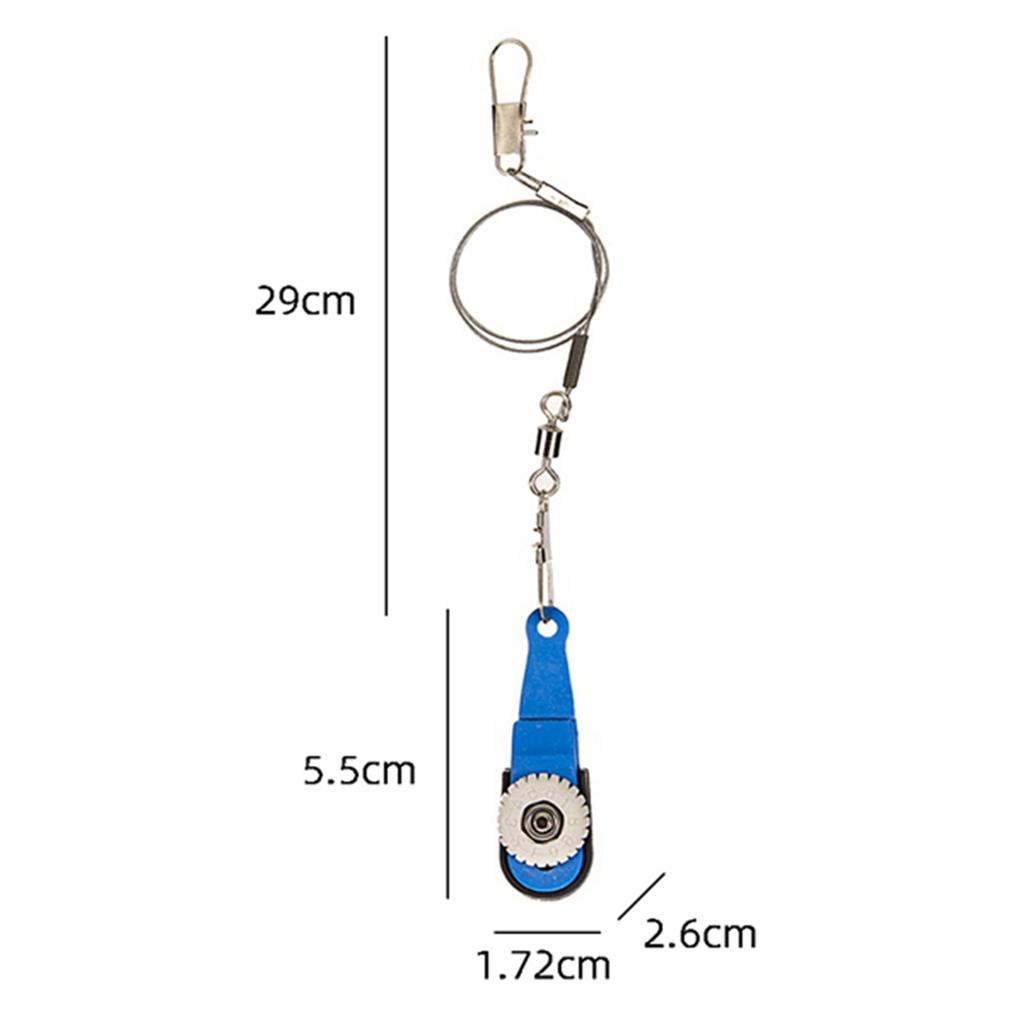 BAAU 4X Kayak Fishing Downrigger Outrigger Trolling Release Clip Adjustable Tension Release Clip 5.5 X 1.7 X 2.6Cm Blue