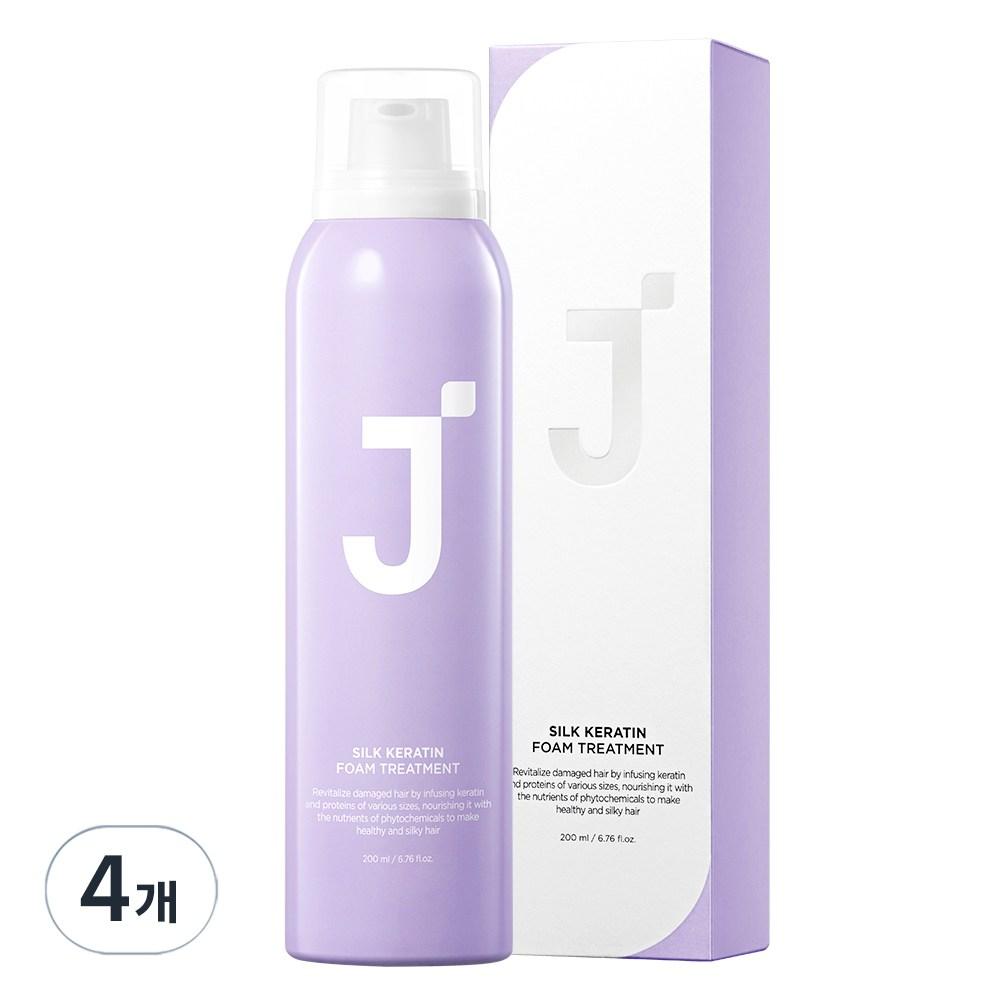 J.Forest Silk Keratin Foam Hair Treatment 200ml 4 Pcs