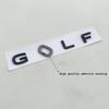 Nuovo Logo 3D ABS Cromato Nero Emblema Golf Lettere Stemma Adesivo Baule Posteriore Auto Per Golf MK7 MK7.5 MK8 Accessori Styling Auto