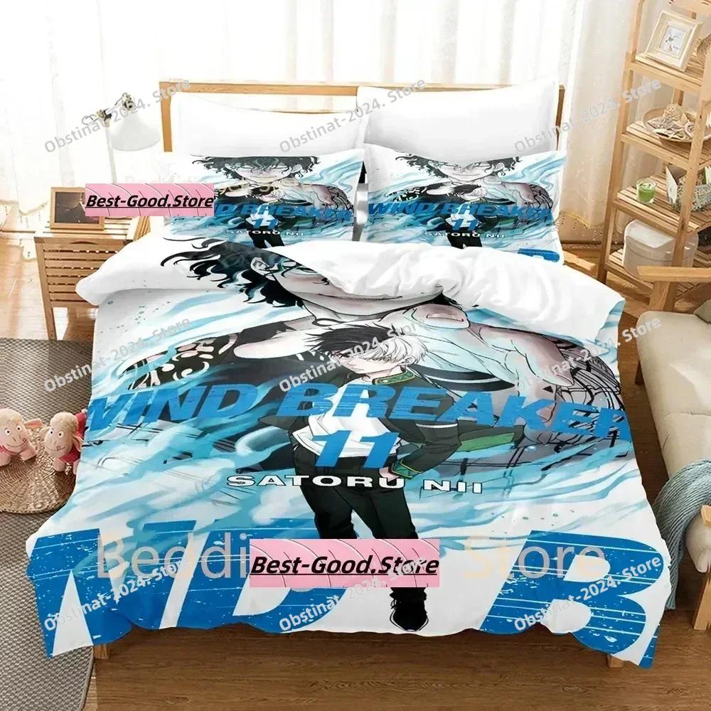 WIND BREAKER Beding Set Single Twin Ful Quen King-Sized Dimensionsd Dimensions Bed Linen Set Adult People Kid Bedrom Duvetcover Sets 3D Print Anime