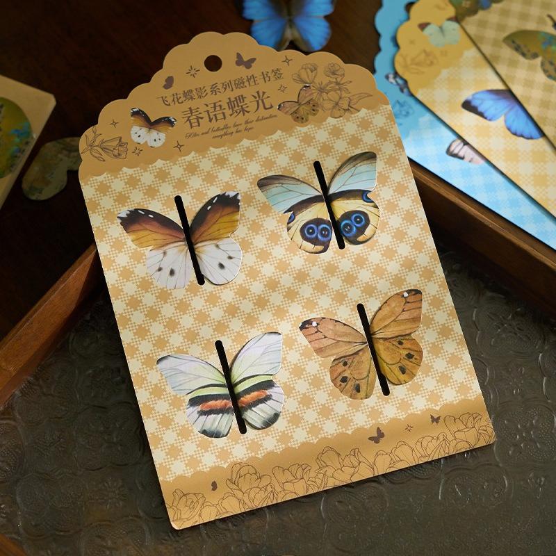 

Magnetic Bookmark Butterfly Chinese Style Reading Bookmark Ancient Style Butterfly DIY Decorative Book Clip
