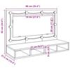 LED Mirror Cabinet In Artisan Oak 90 X 31.5 X 62 Cm