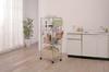 Iris Ohyama Metal Magazine Rack with Hooks, MR-3MR, Silver
