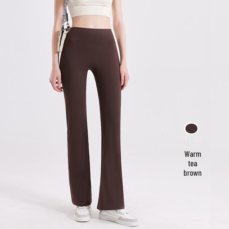 High-Waist Micro-Flared Yoga Pants - Women's Slimming, Hip-Lifting, Quick-Dry Fitness Leggings with Seamless Design