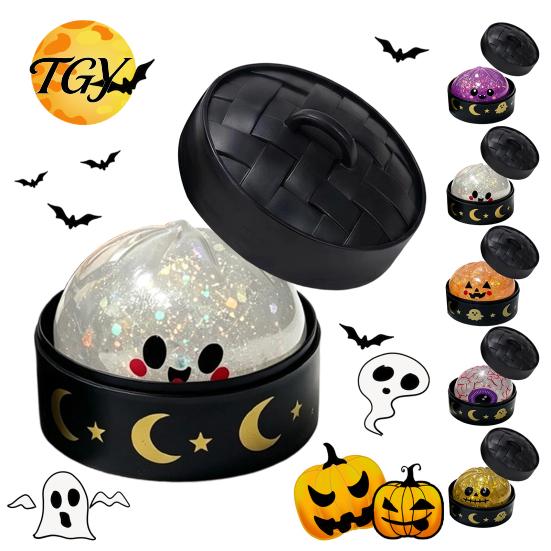 Stretchy TPR Toys for Sensory Play Halloween Bun Squeeze Toy with Steamer, Fidget Stress Ball, Spooky Ghost Relieving School Pumpkin Relief
