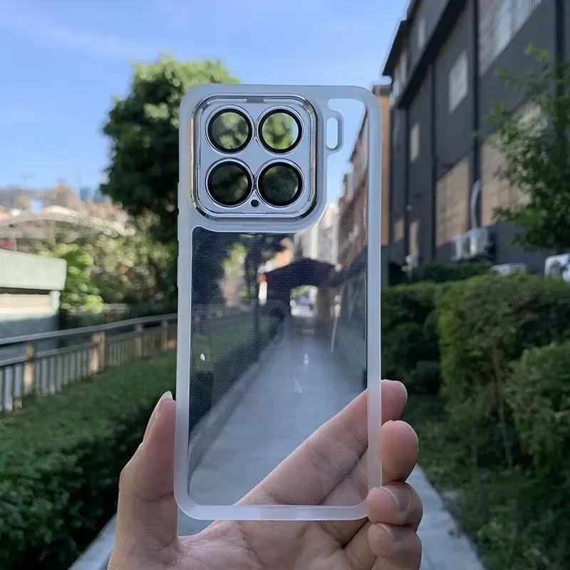 For Xiaomi 15T 14T Pro Magnetic Case Fashion Translucent TPU Soft Silicone Transparent Cover Lens Film Protection for Mi 15t Pro