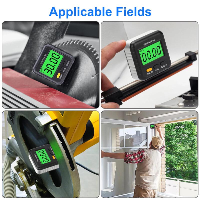 Mini Level Box Digital Inclinometer Magnetic Angle Gauge Meter Electronic Finder Protractor Measuring Tool For Home Decoration