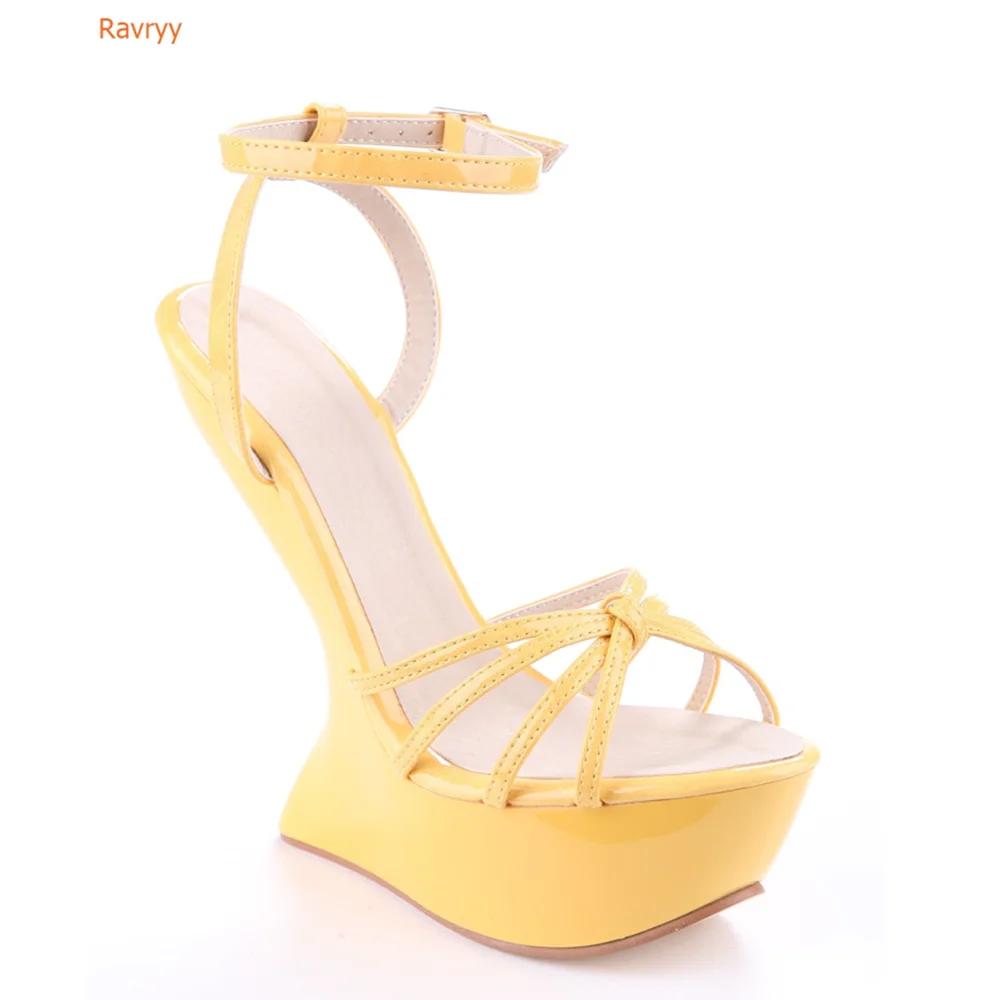 Fashion Strange Style Heel Women Novelty Shoes Metallic Leather Fashion High Heels Slingback T-Tied Mixed Color Summer Sandals