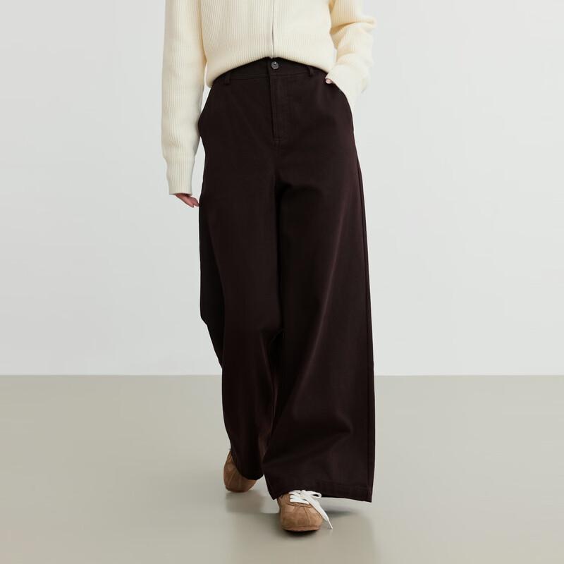 Elva' Island Women's Thickened Cotton Wide-Leg Jeans