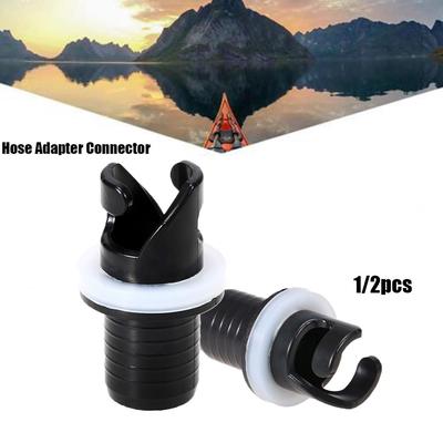 Voetpomp Luchtventieldopjes Schroef Slangadapter Opblaasbare Boot Connector Visserij Kajak Accessoires